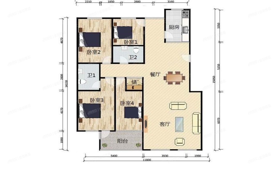 大兴区-黄村镇 兴华南里25号楼11层1单元1101（华昱家园）