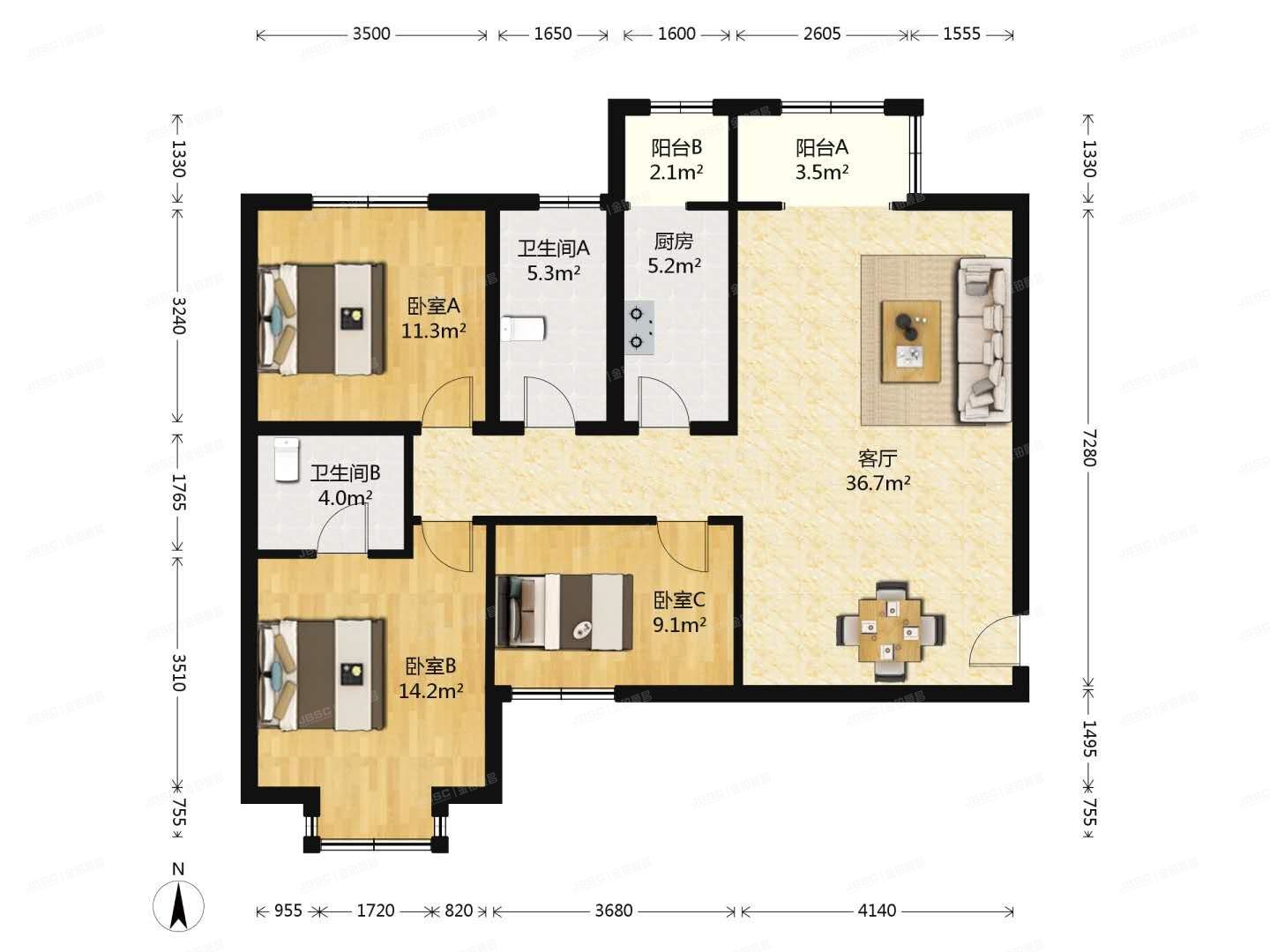 大兴区 清泰路2号院18号楼9层2单元904（首座御园）经适房管理