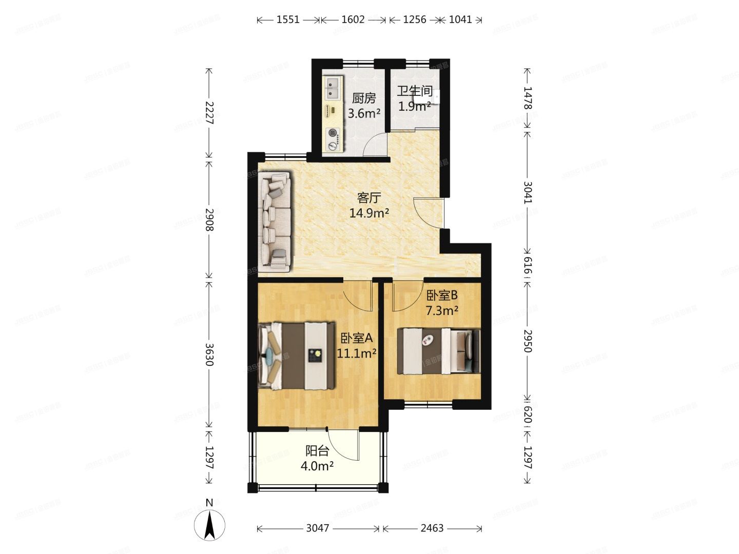 大兴区-黄村 兴政东里1号楼5层2单元501
