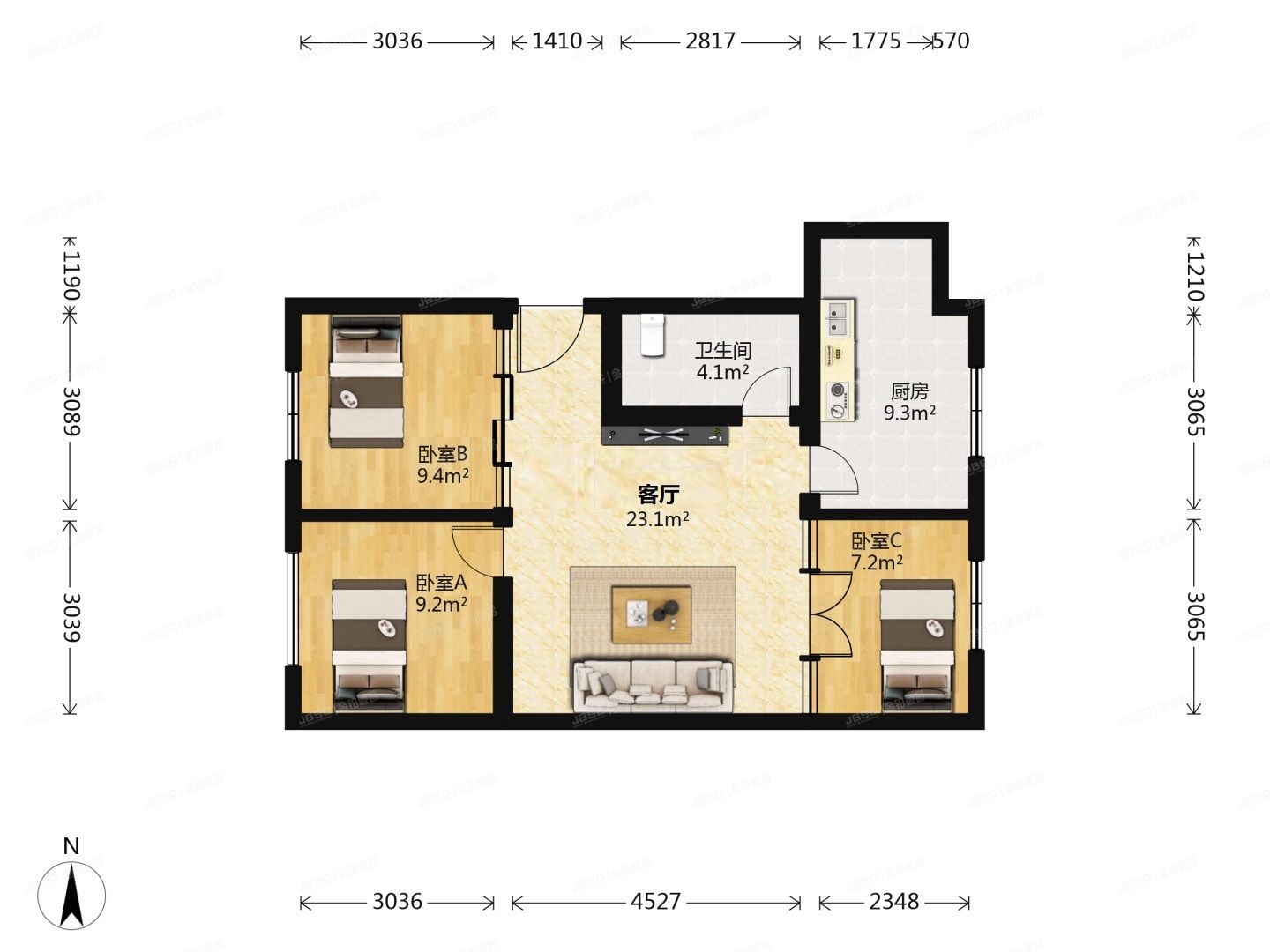东城区 宝钞胡同1号7层4单元702（宝钞苑）