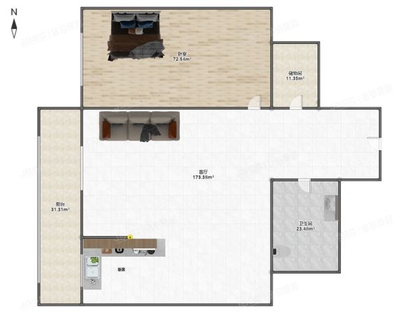 朝阳区 幸福二村34号楼2层5门