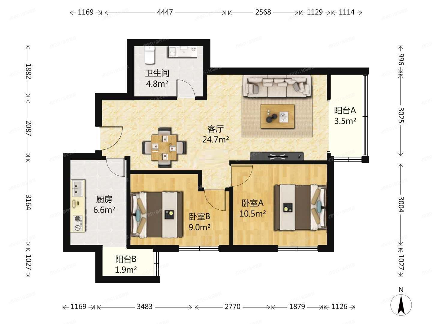 朝阳区 方舟苑3号楼8层803