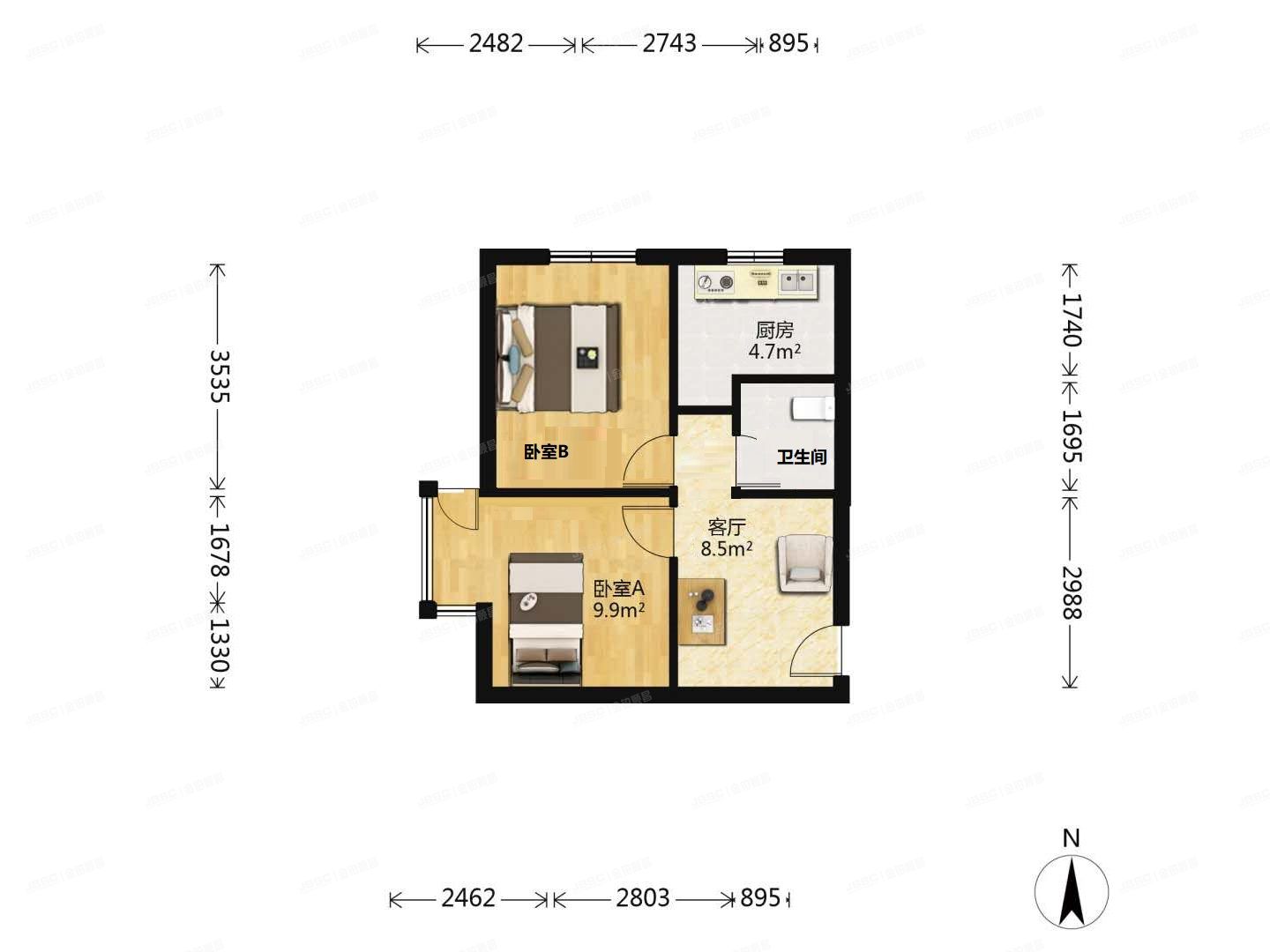 朝阳区 西大望路63号院6号楼8层1单元901（东方雅苑）
