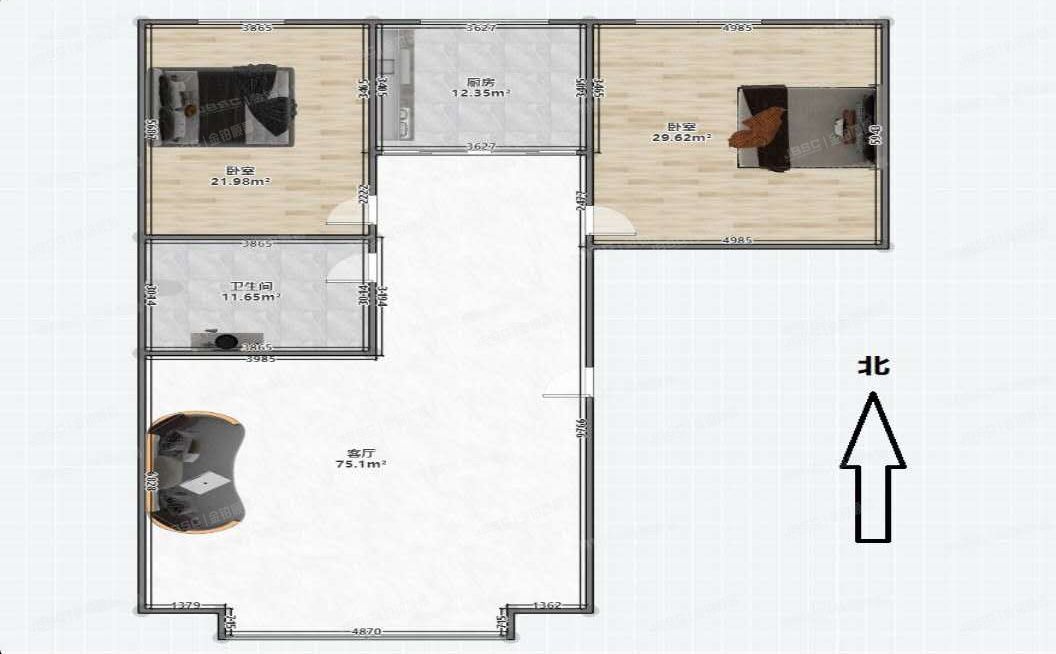 房山区 汇丰街3号院2号10层3单元1002（世界名园）