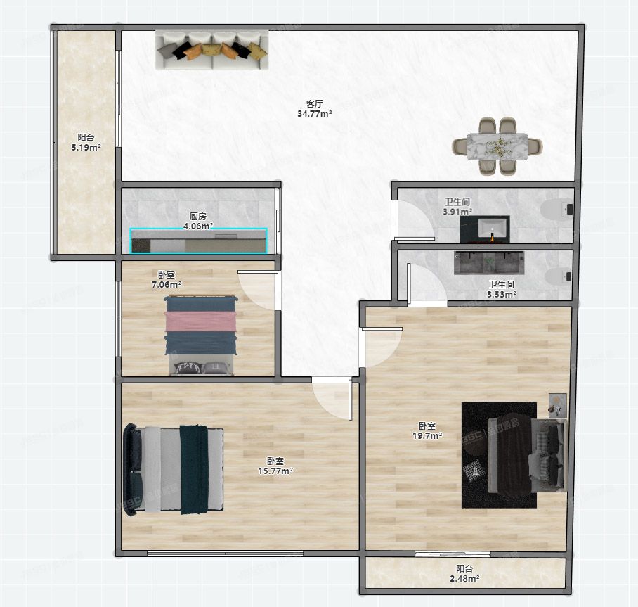 海淀区 紫竹院路1号院2号楼8层808（人济山庄）