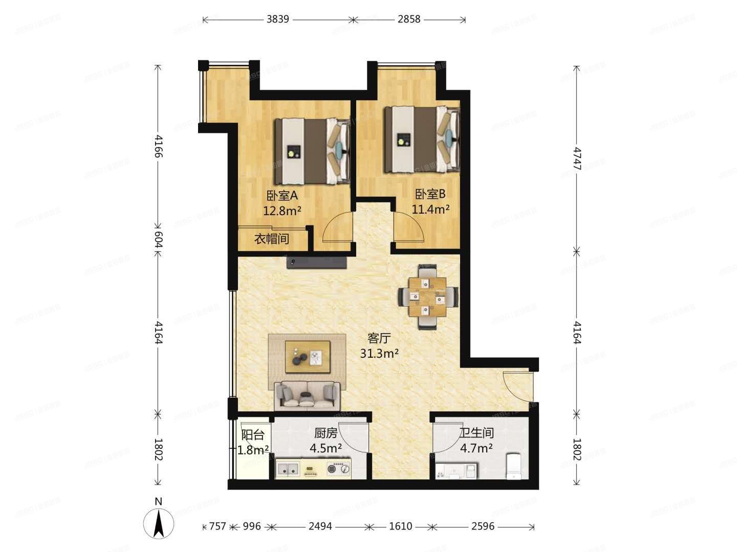 朝阳区 广渠门外大街三号院1号楼22层2607号（富力城C区）