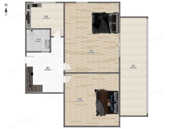 丰台区 苇子坑1号院2号楼1层4单元101号