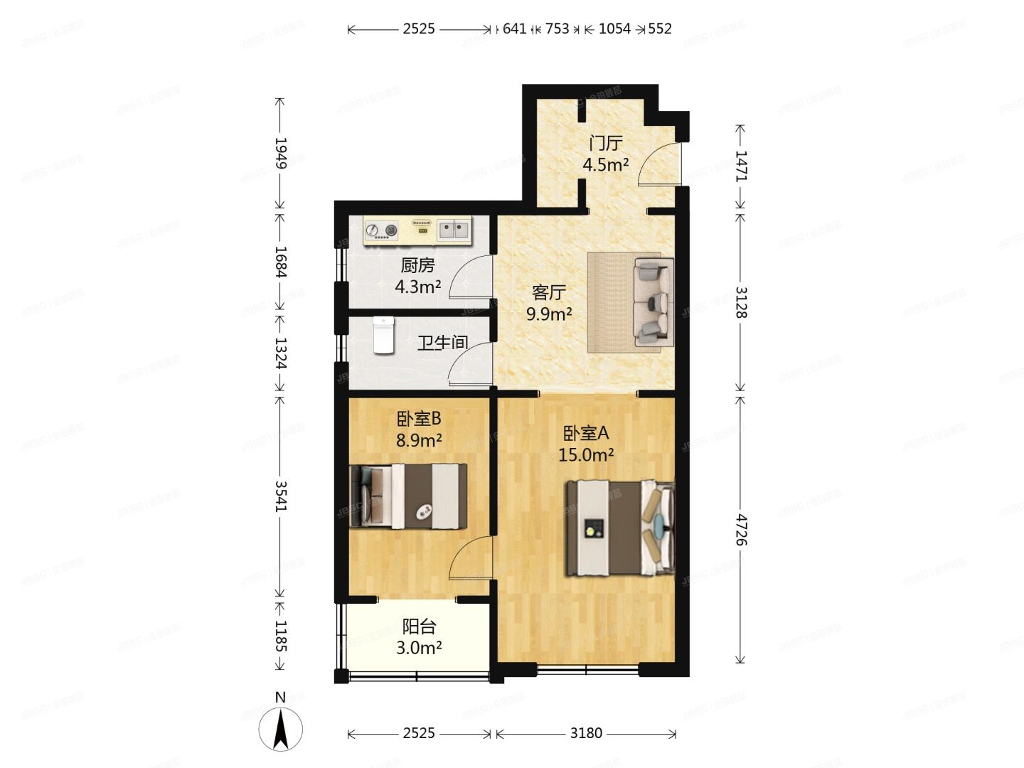 丰台区 玉林里46号楼4层404号（玉林西里）