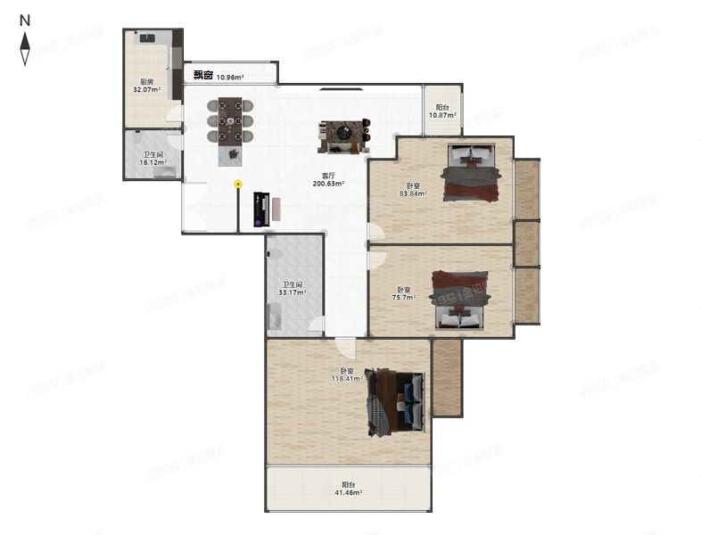 朝阳区 南湖南路16号院3号楼23层3单元2703号+车位（金石美苑）