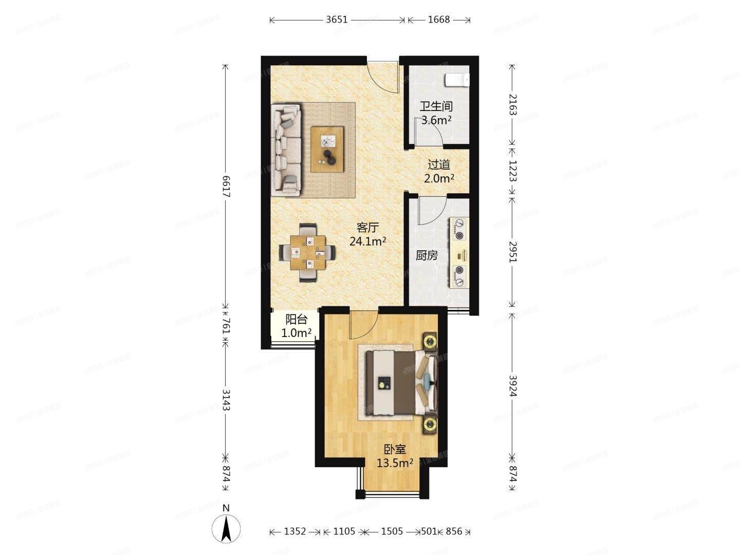 通州区 芙蓉园小区287号楼1单元1504（京贸国际城）