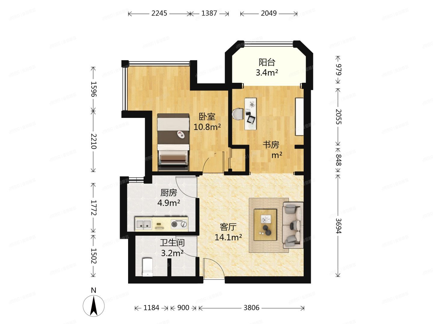 东城区 永定门西滨河路8号院6楼6层3单元707（中海紫御公馆）