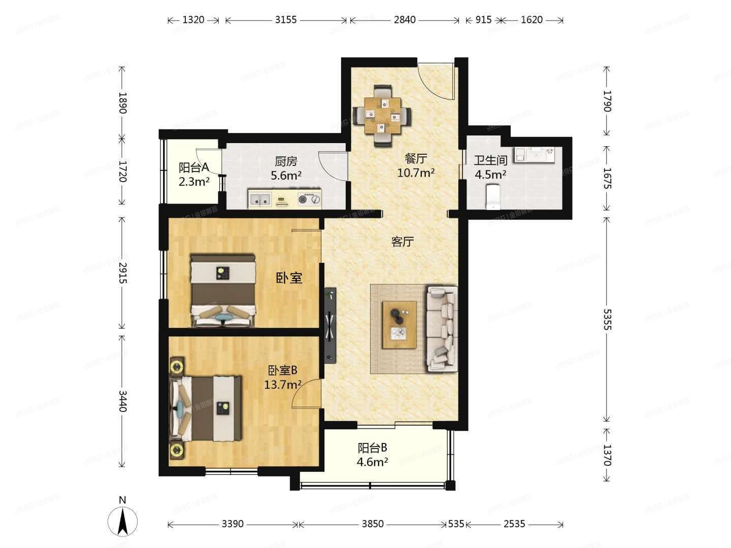 房山区-良乡 北潞春家园C4号楼4层304 经适房