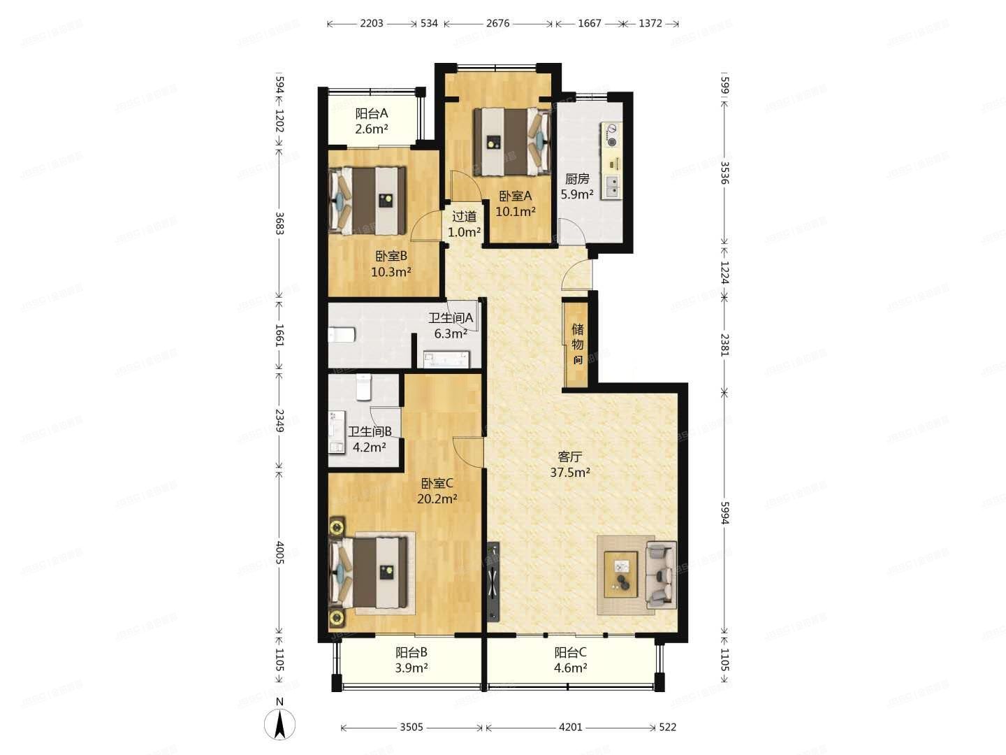 朝阳区 百子湾东里114号楼6层1单元602号（沿海赛洛城）