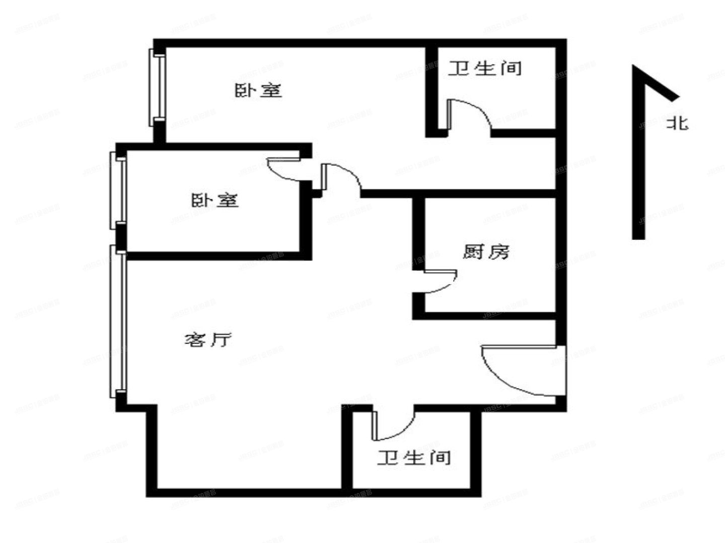 西城区 新华里16号院2号楼14层1407号（京桥国际公馆）