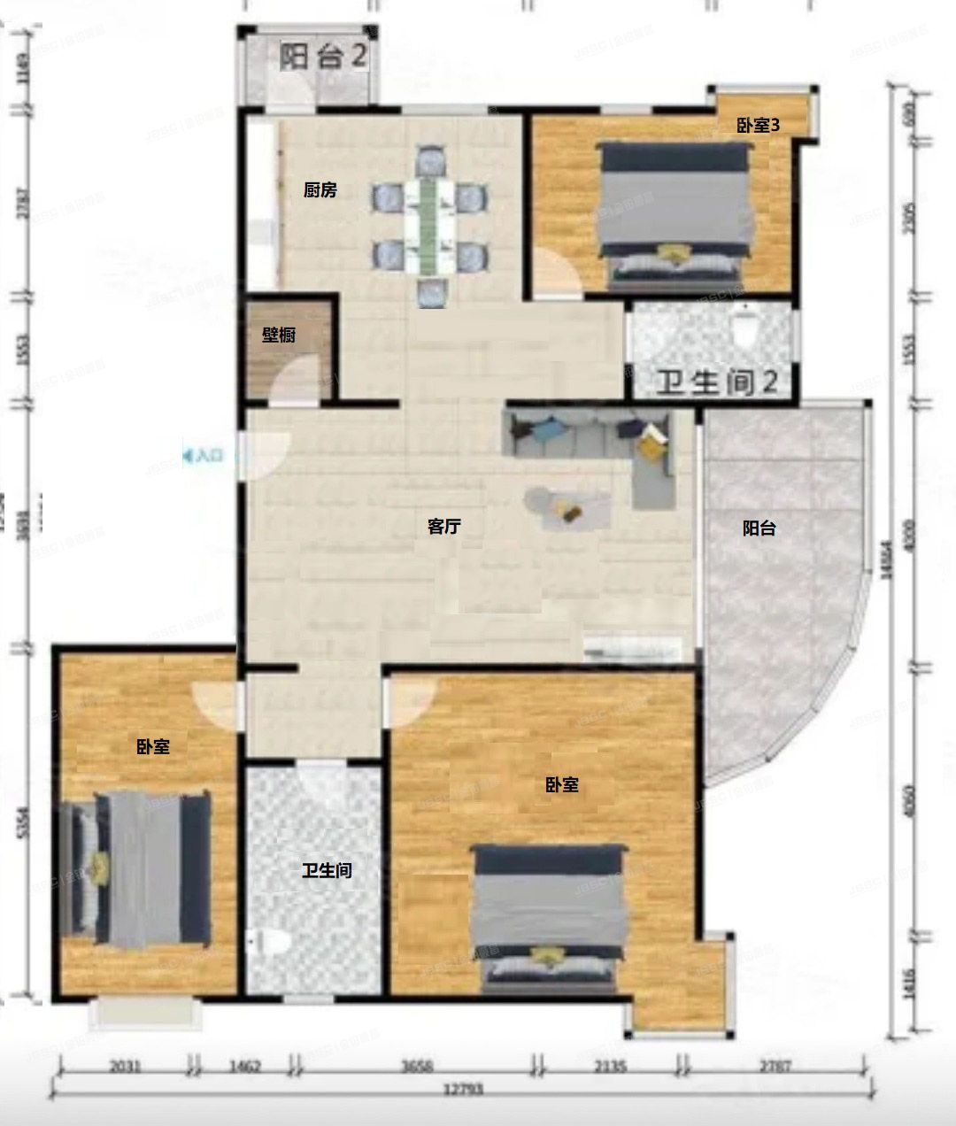 丰台区 马家堡西路30号院7号楼8层1单元801号（瑞丽江畔南区）