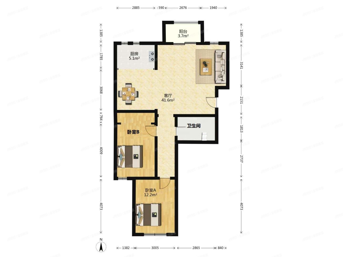 昌平区 沙顺路91号院11号1层4单元103号（金科帕提欧）