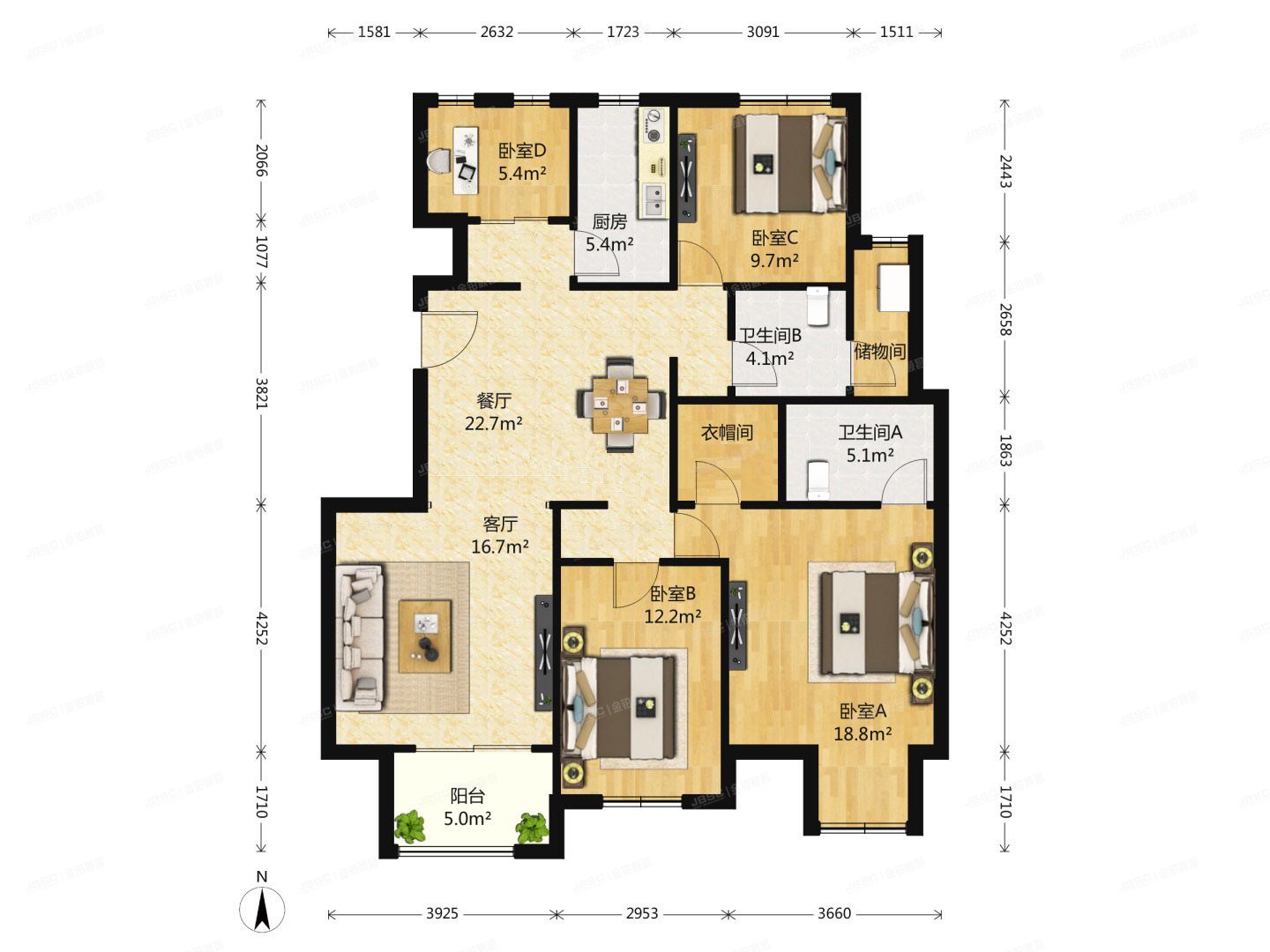 大兴区-黄村镇 乐园路22号院东区5号楼3单元402号（金地仰山）
