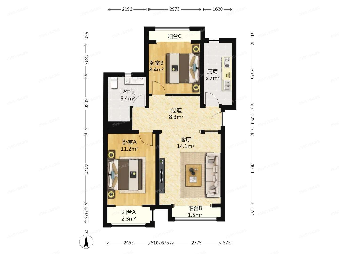 丰台区 六圈路2号院5号楼20层3单元2004号（中海御馨阁）