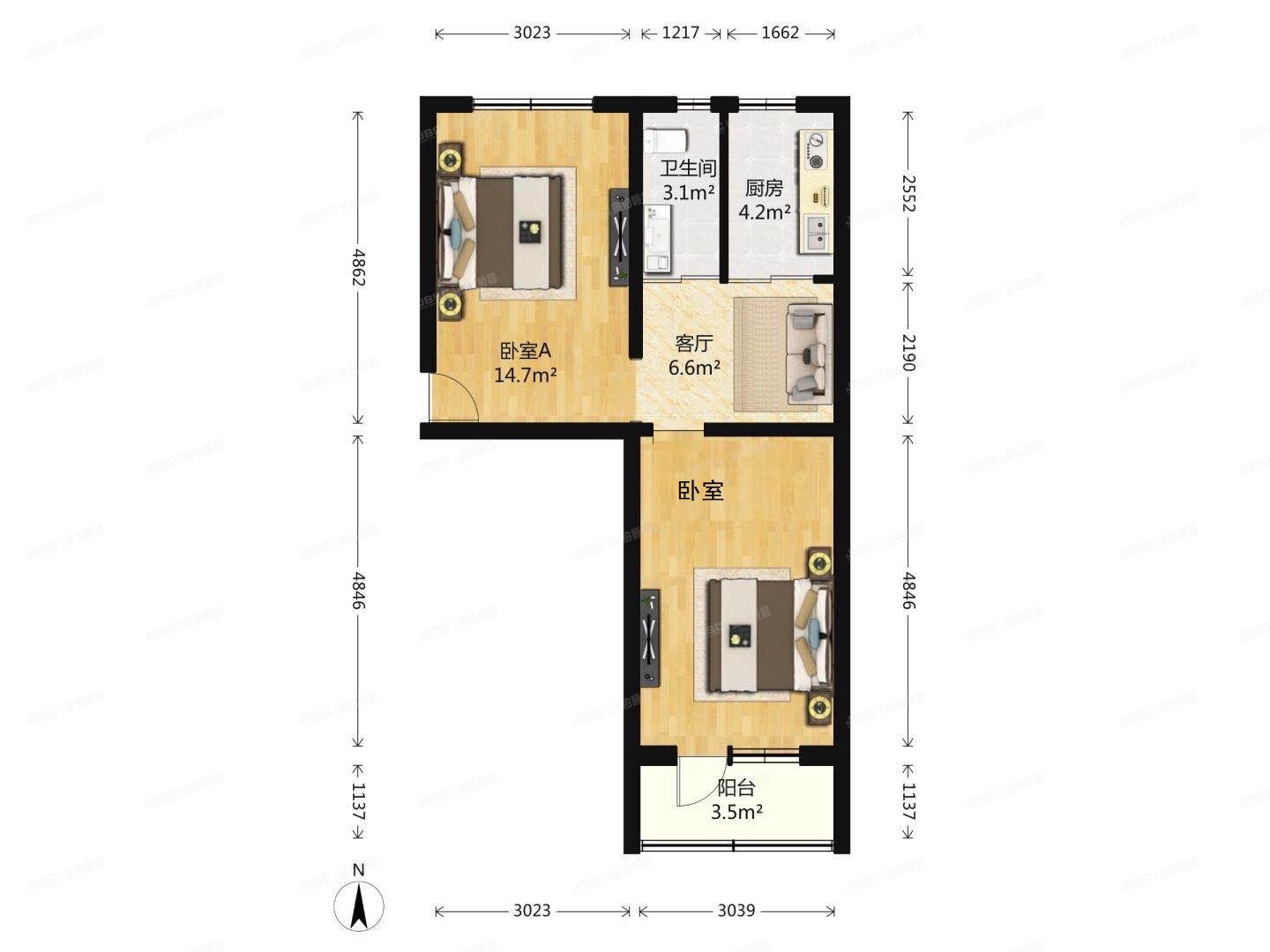 西城区 裕中东里29号楼2层4单元201（裕中东里）
