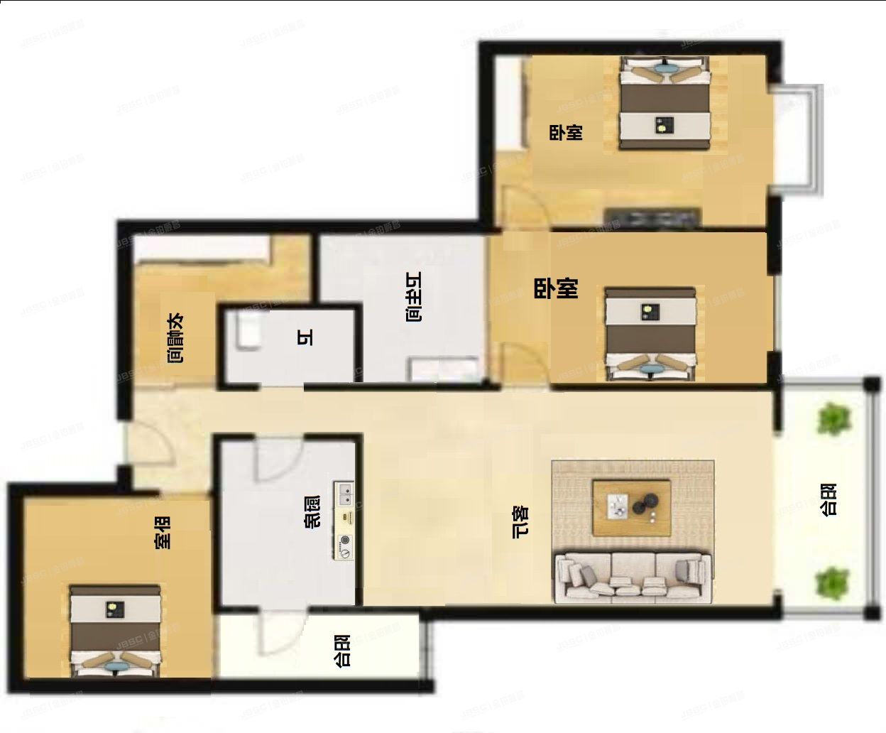 海淀区  舒至嘉园小区4号楼1107室