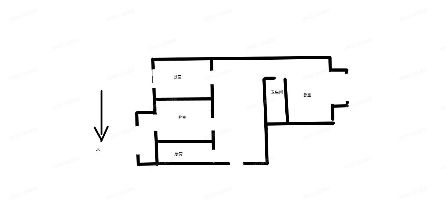 西城区  北滨河路2号院1号楼3单元101室（铁路危改小区）经适房