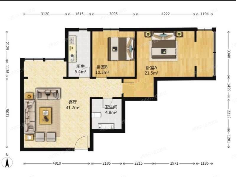 丰台区   恒富街2号院3号楼308号（阳光四季）