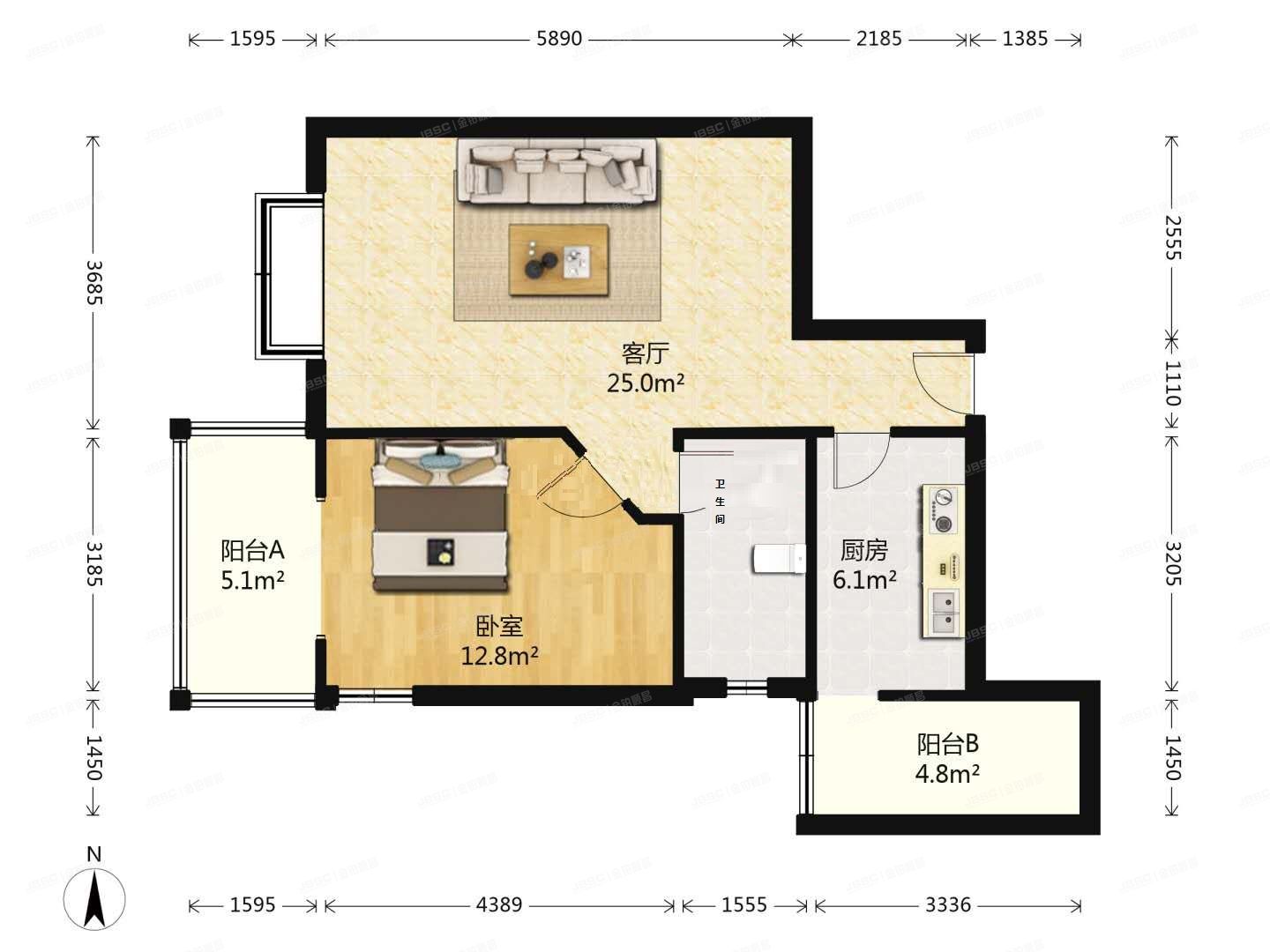朝阳区 六里屯6号楼22层2203（丽水嘉园）