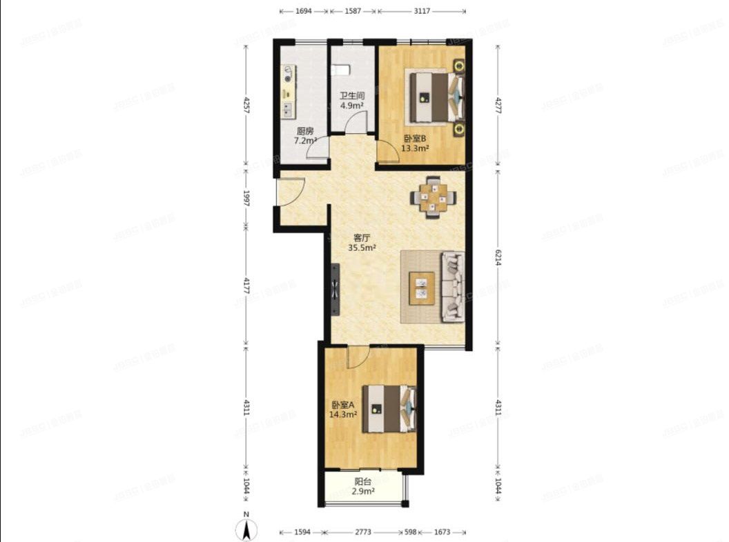 丰台区 西马场路6号院3号楼10层4单元1001号（怡然家园南区）