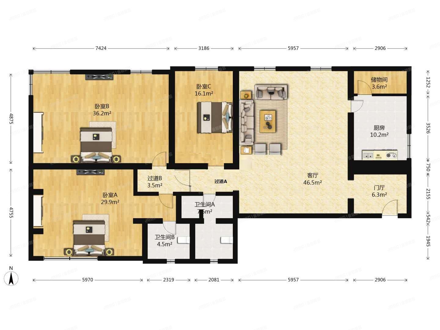 朝阳区 东三环南路17号B座20层21G（京瑞大厦）公寓
