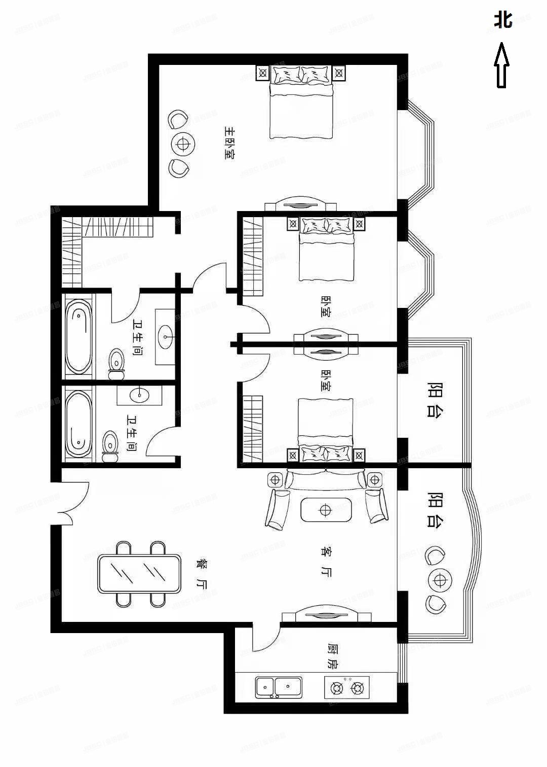 朝阳区 慈云寺1号院5号楼3层1单元302室（东区国际公寓）