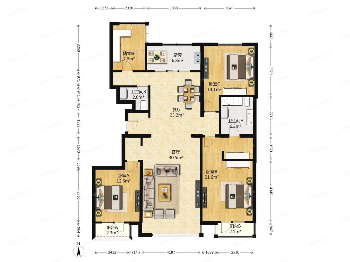 丰台区 青塔西路52号院10号楼1单元301号（万科紫台）