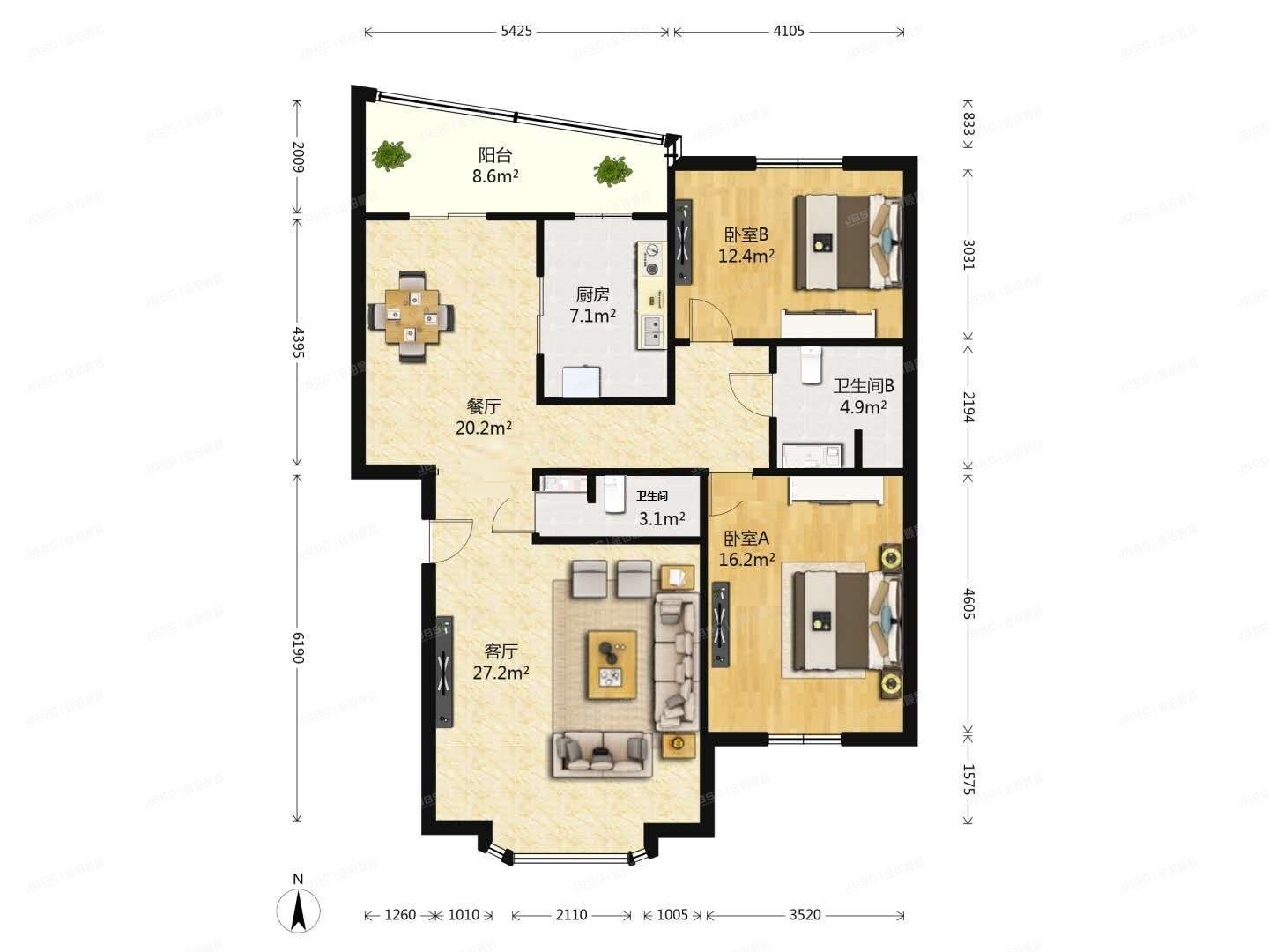 大兴区 郁花园二里13号楼3单元302