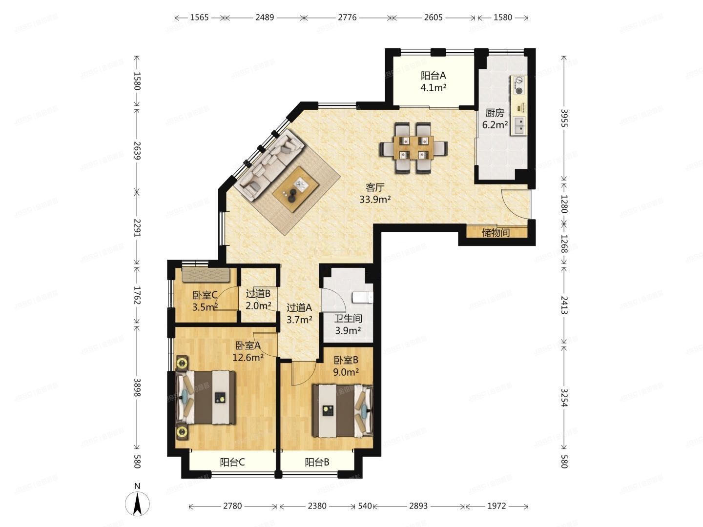 丰台区 华源四里1号楼19层B座1904号（威尔夏大道）