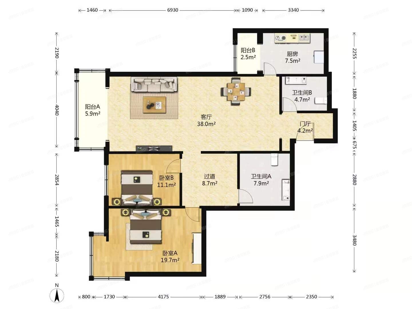 丰台区 怡海花园恒泰园2号楼21层2102（怡海花园恒泰园）