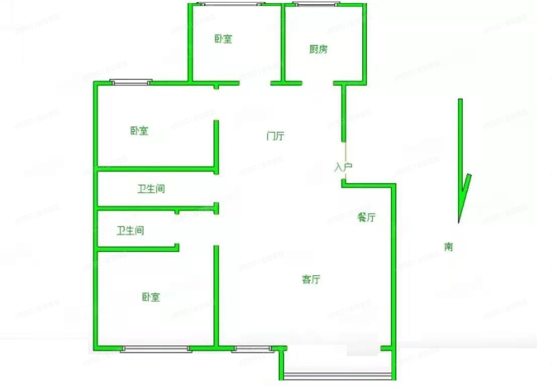 怀柔区 滨湖小区49号楼10层1单元1003（新贤家园）