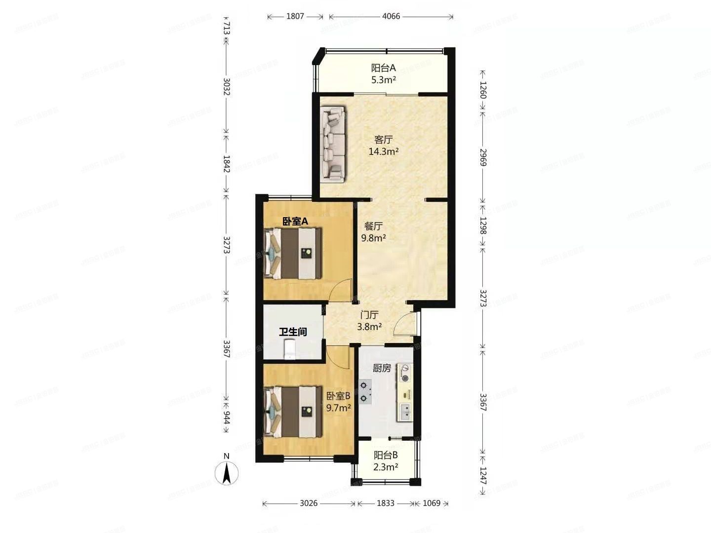 大兴区-庞各庄镇 隆盛西园6号楼1层4单元101（隆盛园）