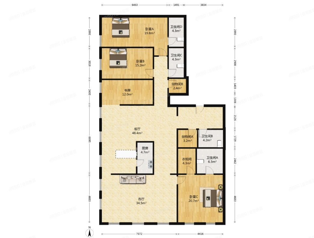 海淀区 安宁庄上第摩码园16号楼1层103（上第MOMA）