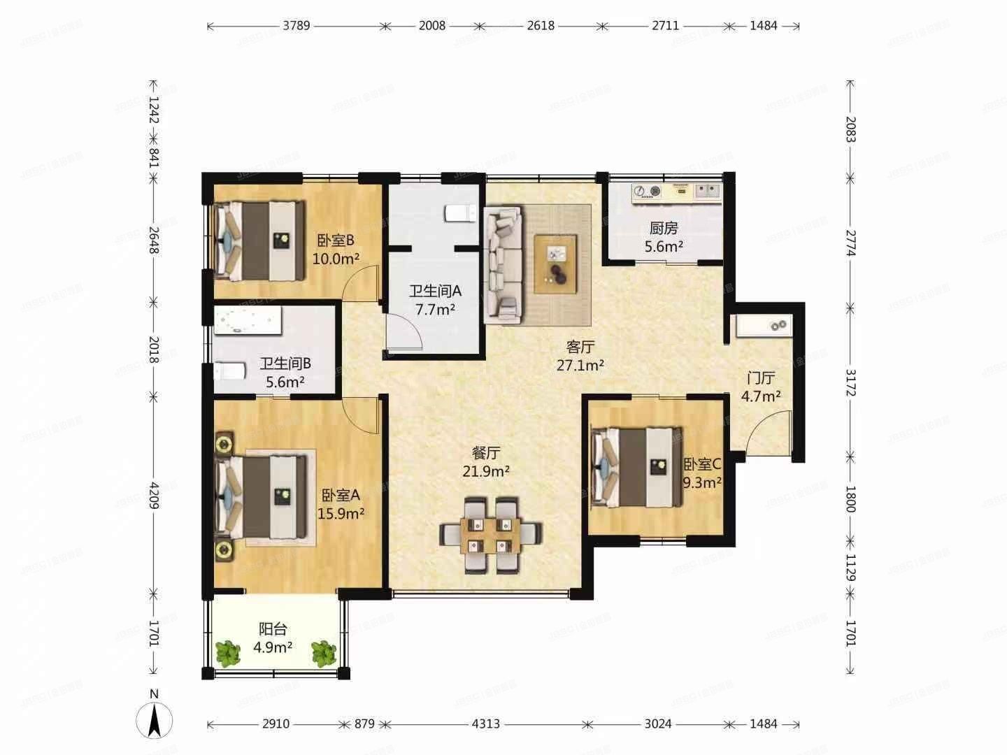 海淀区 华清嘉园19号楼7层702号（华清嘉园东区）