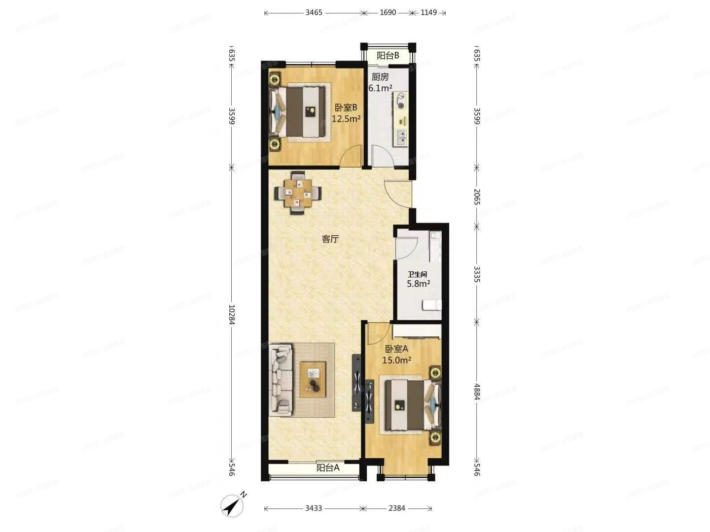 丰台区 丰台南路91号院2号楼2层322号（西陆名门）