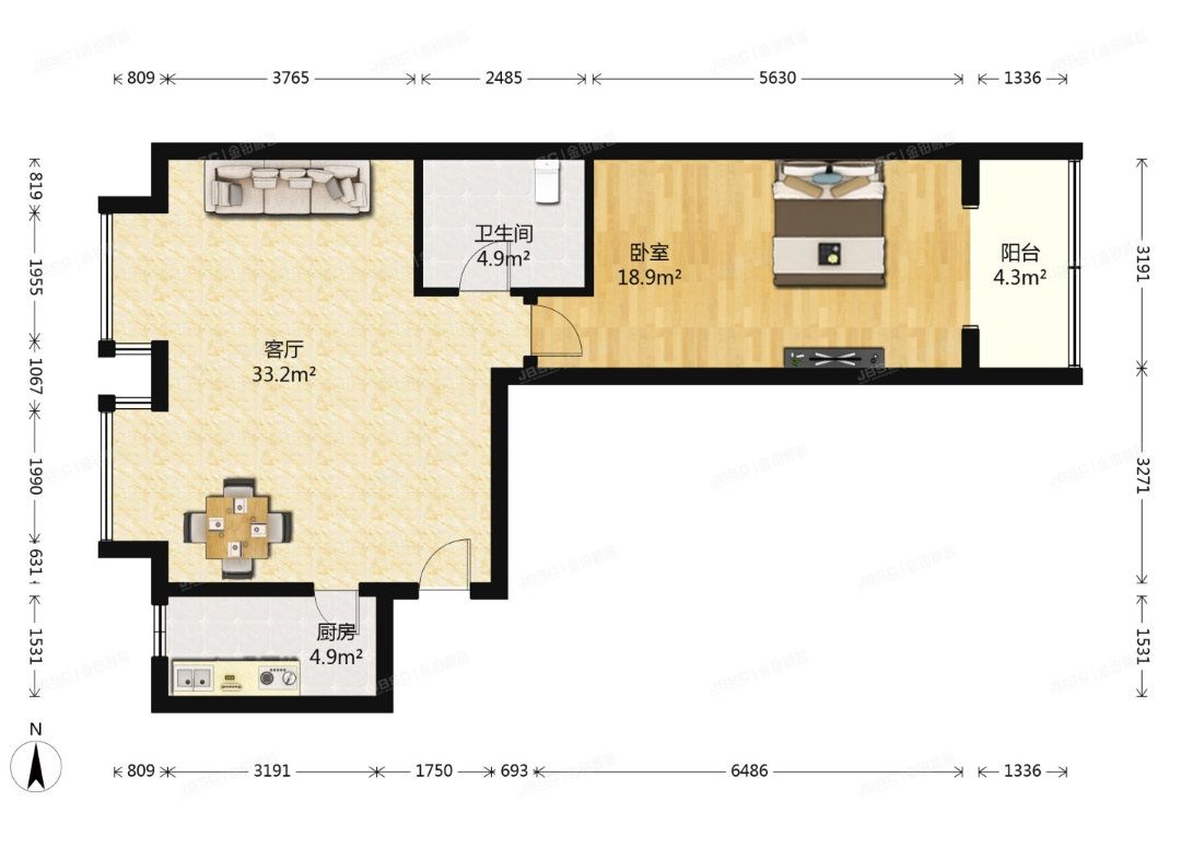 门头沟区 惠民家园二区29号楼13层5单元1301（惠民家园）