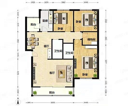 大兴区 郁花园二里35号楼3层1-302（郁花园二里）