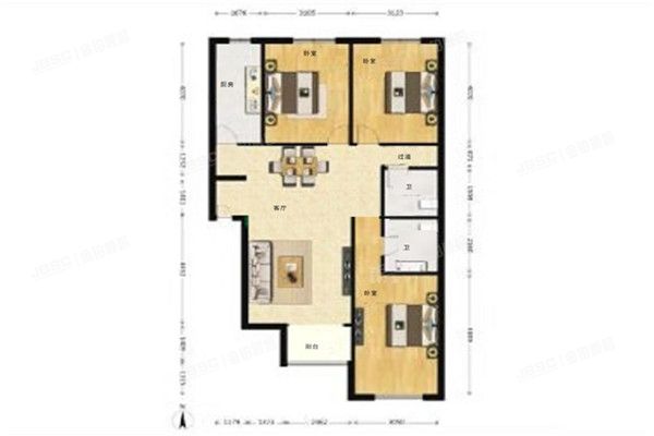 丰台区 晓月七里1号楼10层2单元1001号（沸城）