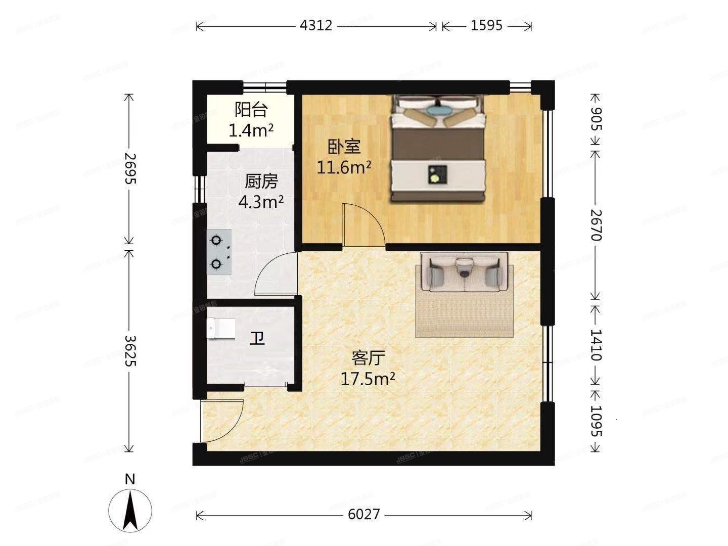 通州区 万盛北里436号楼3层1单元301（阿尔法社区）