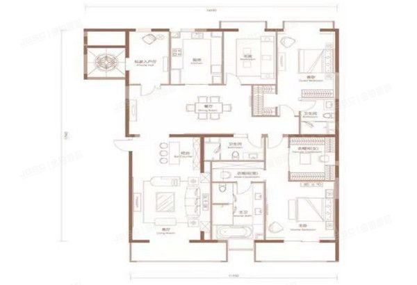 东城区 蒋宅口3号地区杰宝购物中心2单元1302室（盛德紫阙）