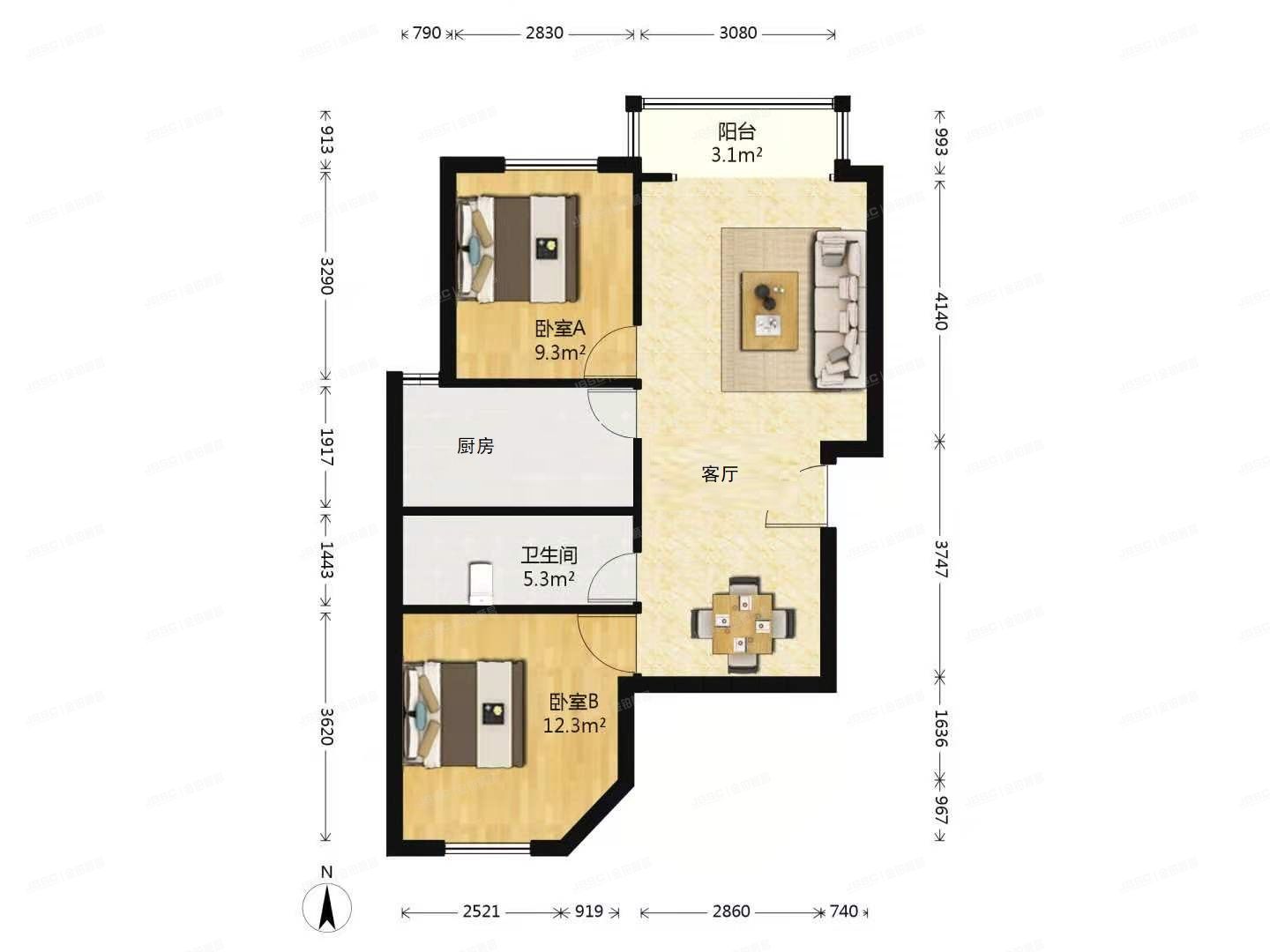朝阳区 将府家园北里140号丽都壹号1号楼10层5单元1101室（丽都壹号）