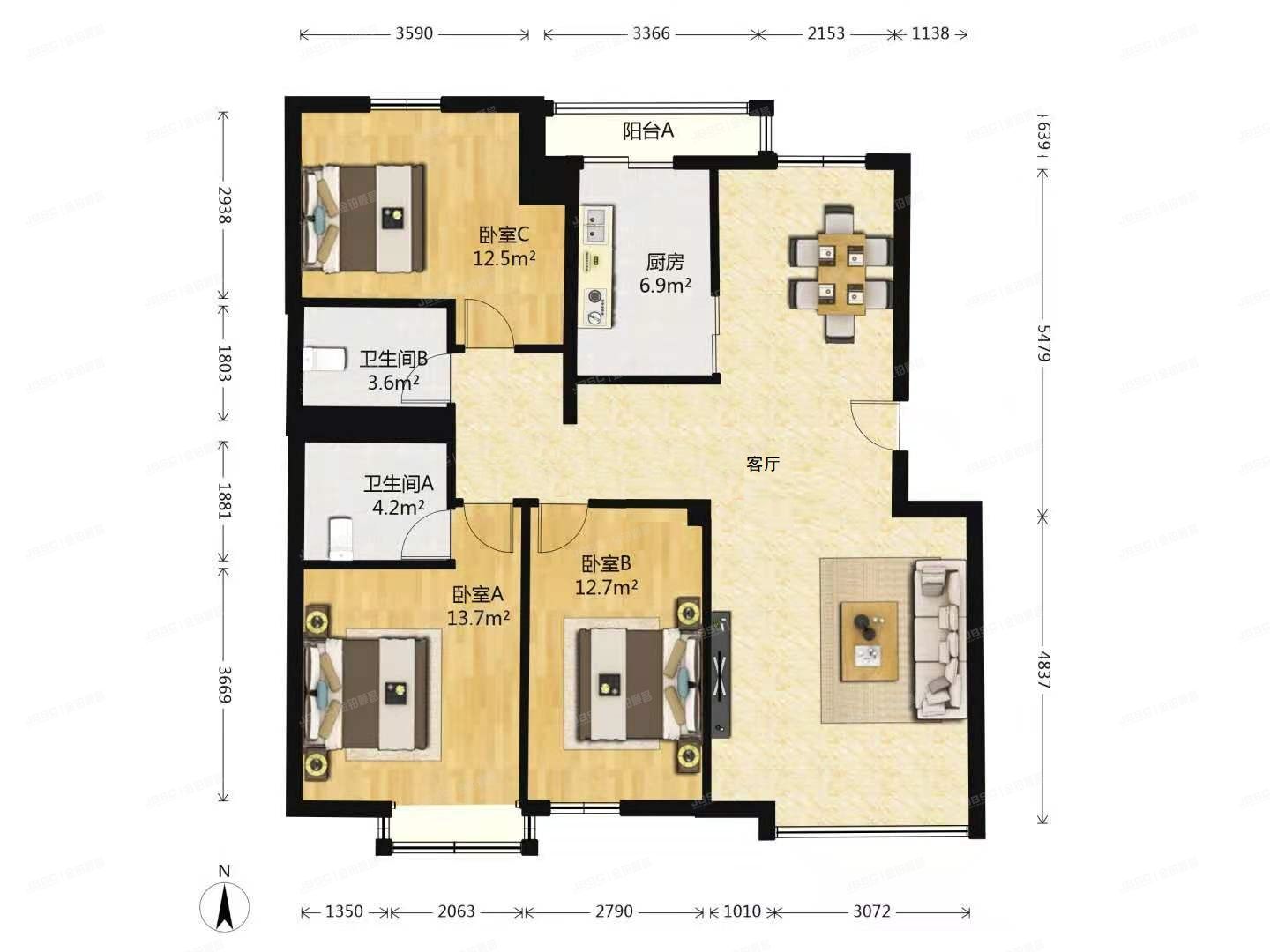 朝阳区 朝阳北路万象新天家园407号楼3层3-302号（万象新天家园四区）
