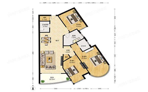 丰台区 骏景园中区15号楼13层1302号（珠江骏景）