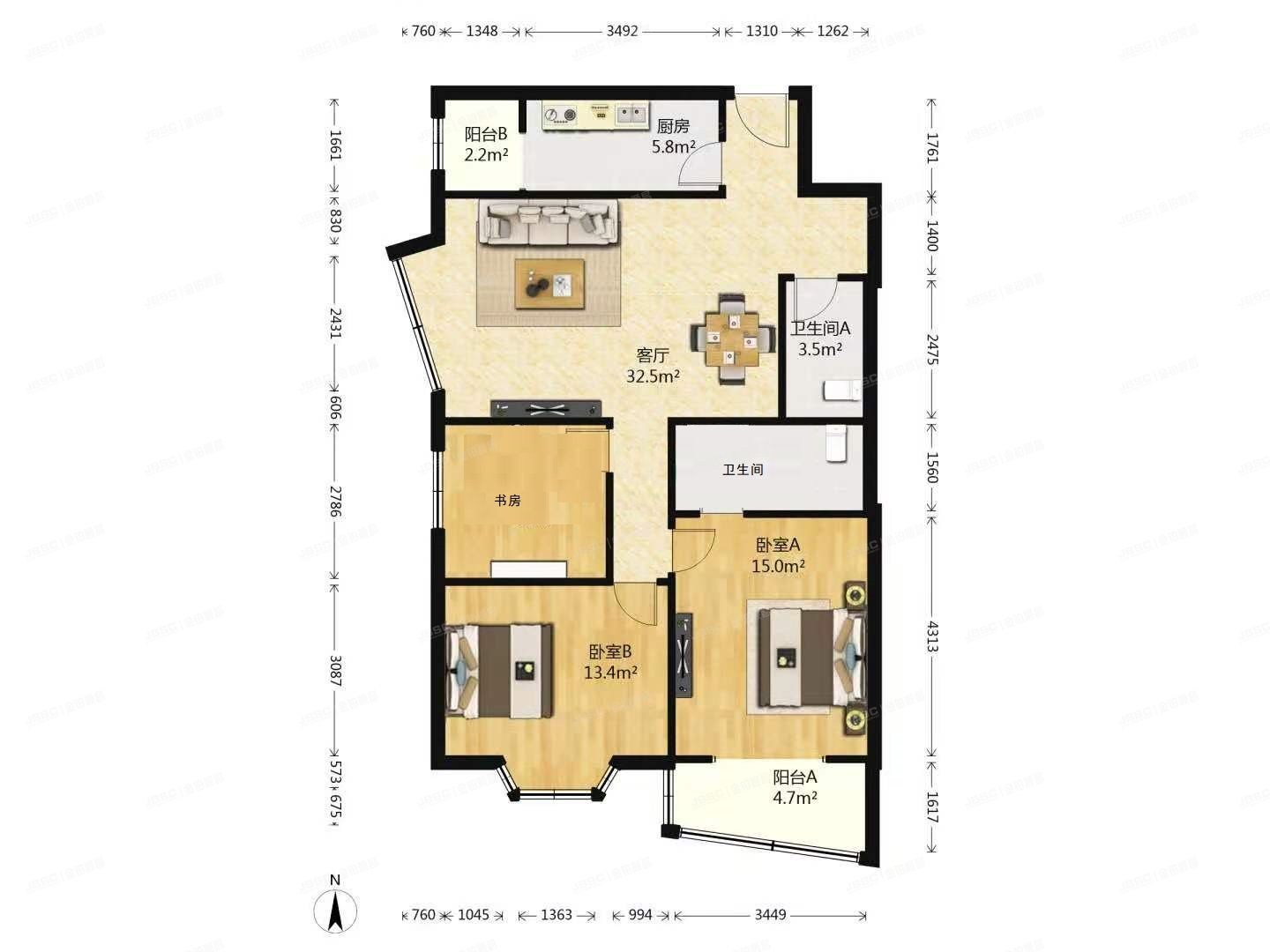 丰台区 翠庭园3号楼1103号（嘉和人家）