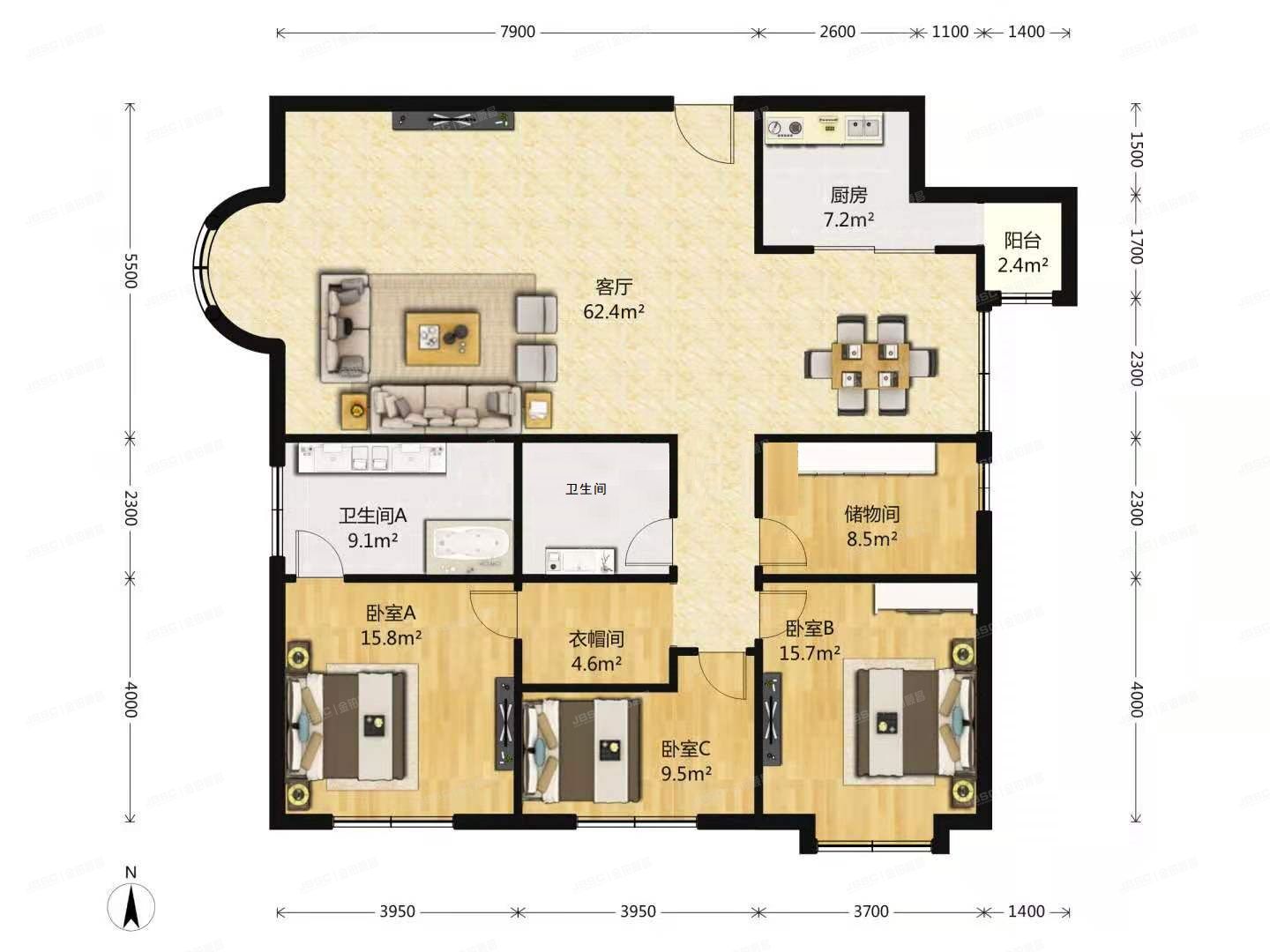 朝阳区 一瓶八斗1号楼4层401号