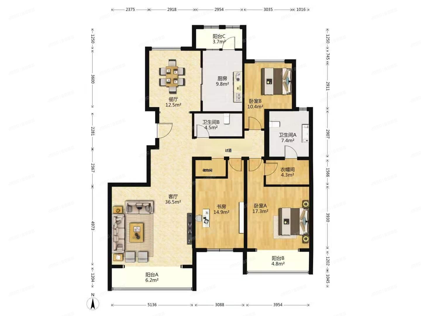 朝阳区 姚家园路97号院2号楼18层2单元2101（泛海国际）